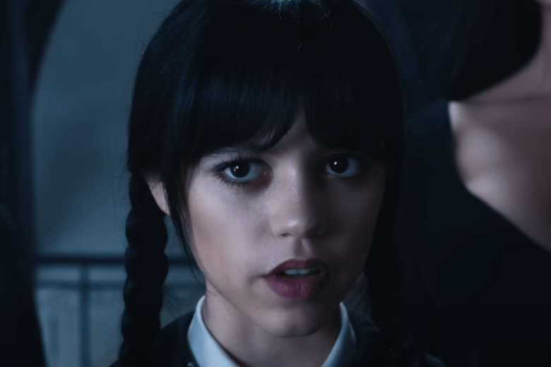 Jenna Ortega in Wednesday on Netflix